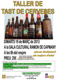 Taller tast de cerveses 2013
