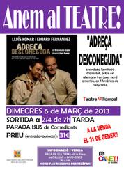 Teatre de març - 2013 Teatre de març - 2013