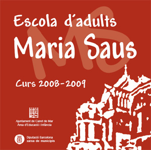 Díptic escola d'adults 2008-09