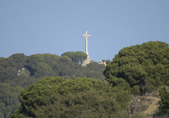 La Creu de Pedracastell es troba a 314 metres d'alçada