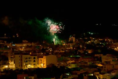 Focs artificials en honor a Sant Pere i Sant Pau