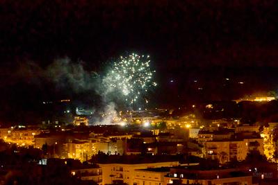 Focs artificials en honor a Sant Pere i Sant Pau