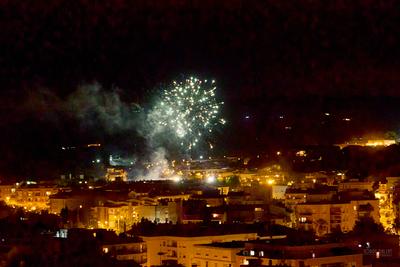 Focs artificials en honor a Sant Pere i Sant Pau