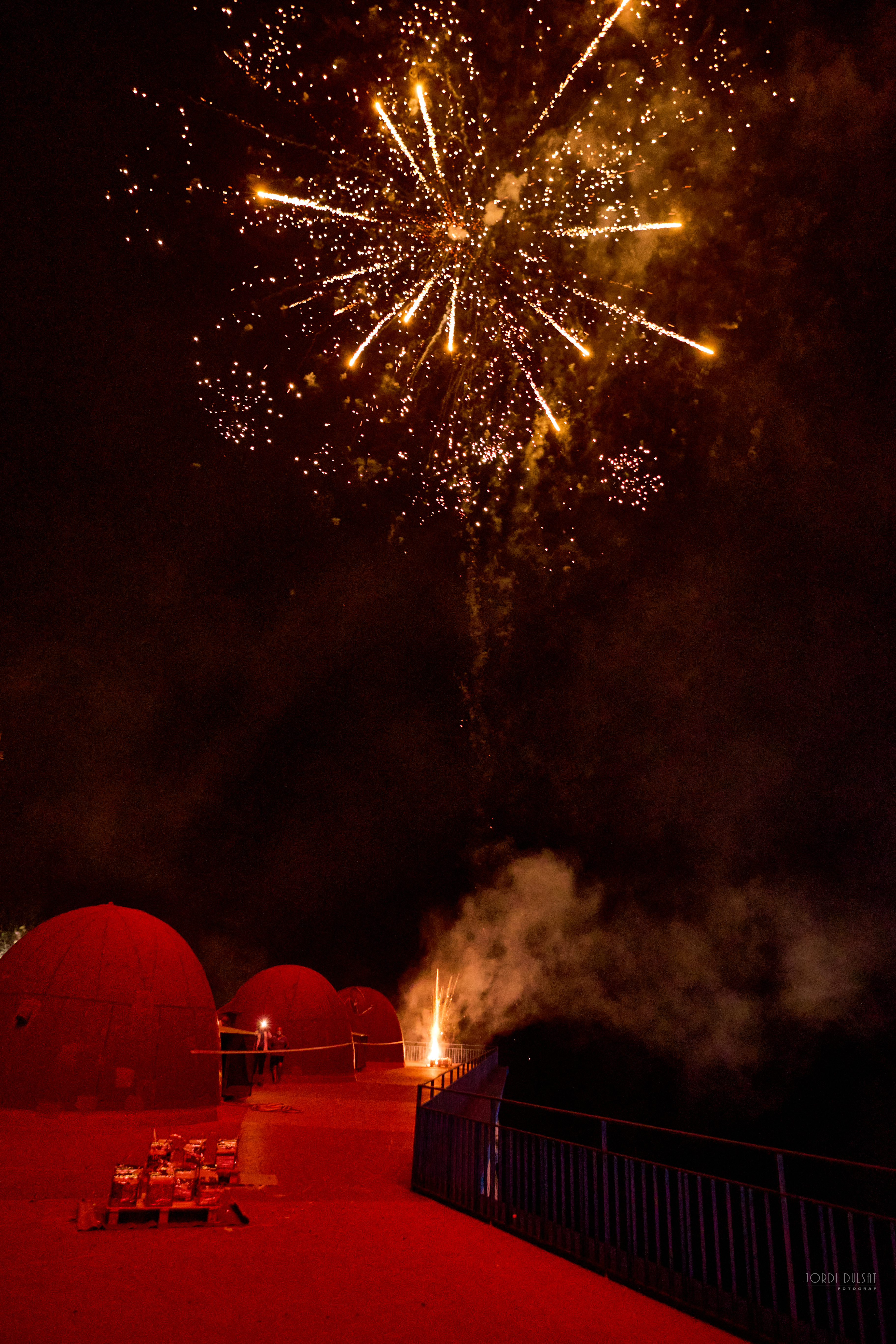 Focs artificials en honor a Sant Pere i Sant Pau