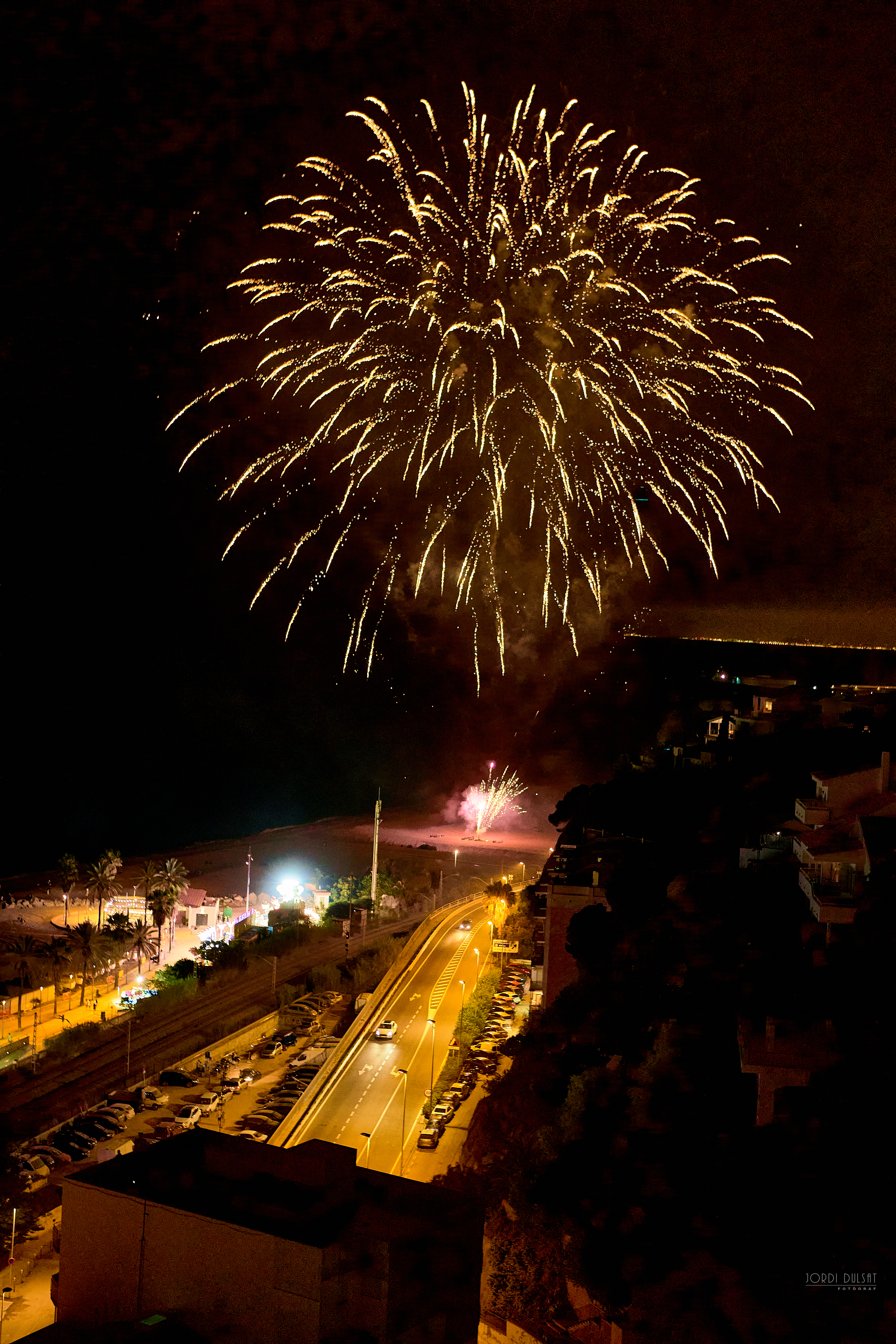 Focs artificials en honor a Sant Pere i Sant Pau