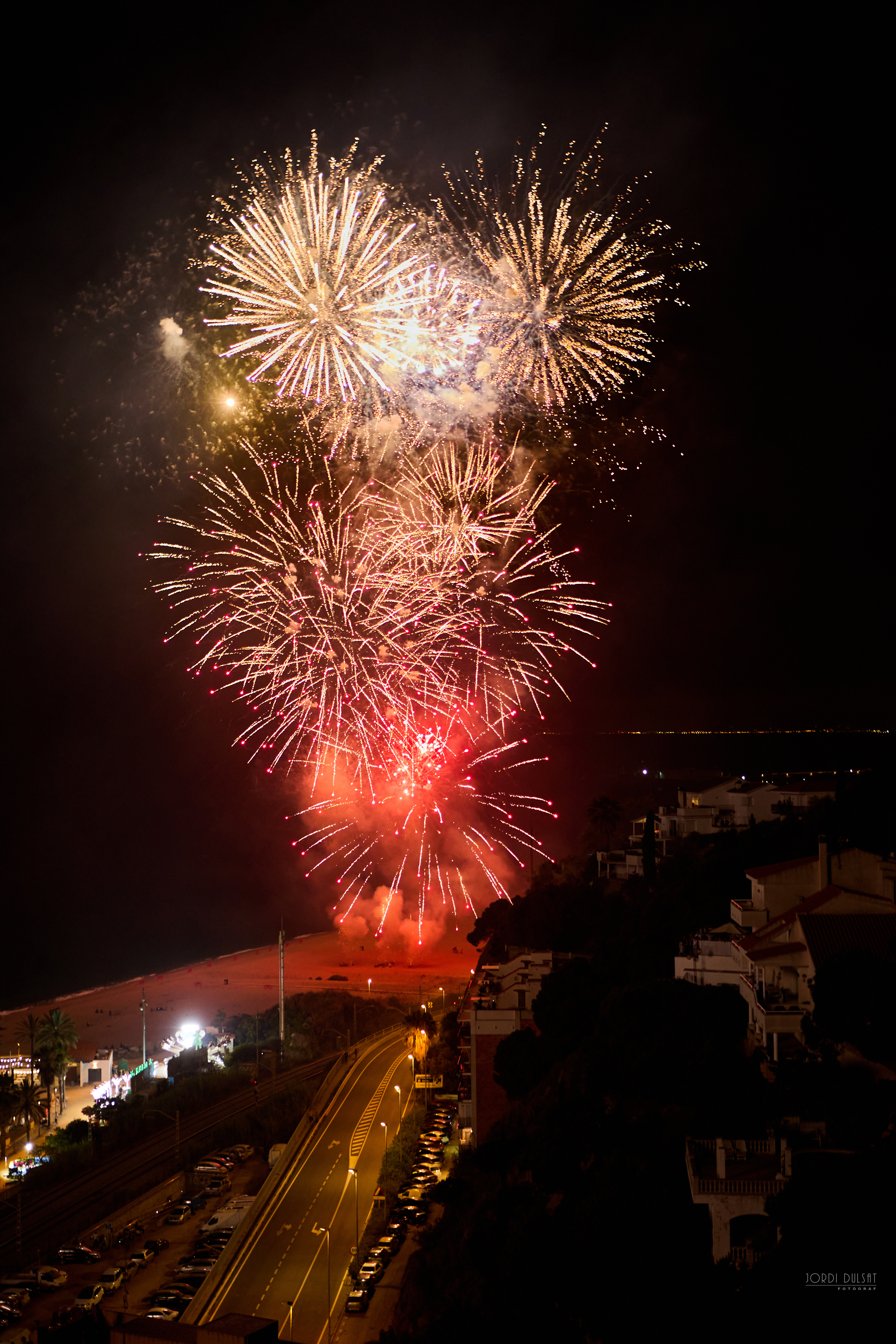 Focs artificials en honor a Sant Pere i Sant Pau