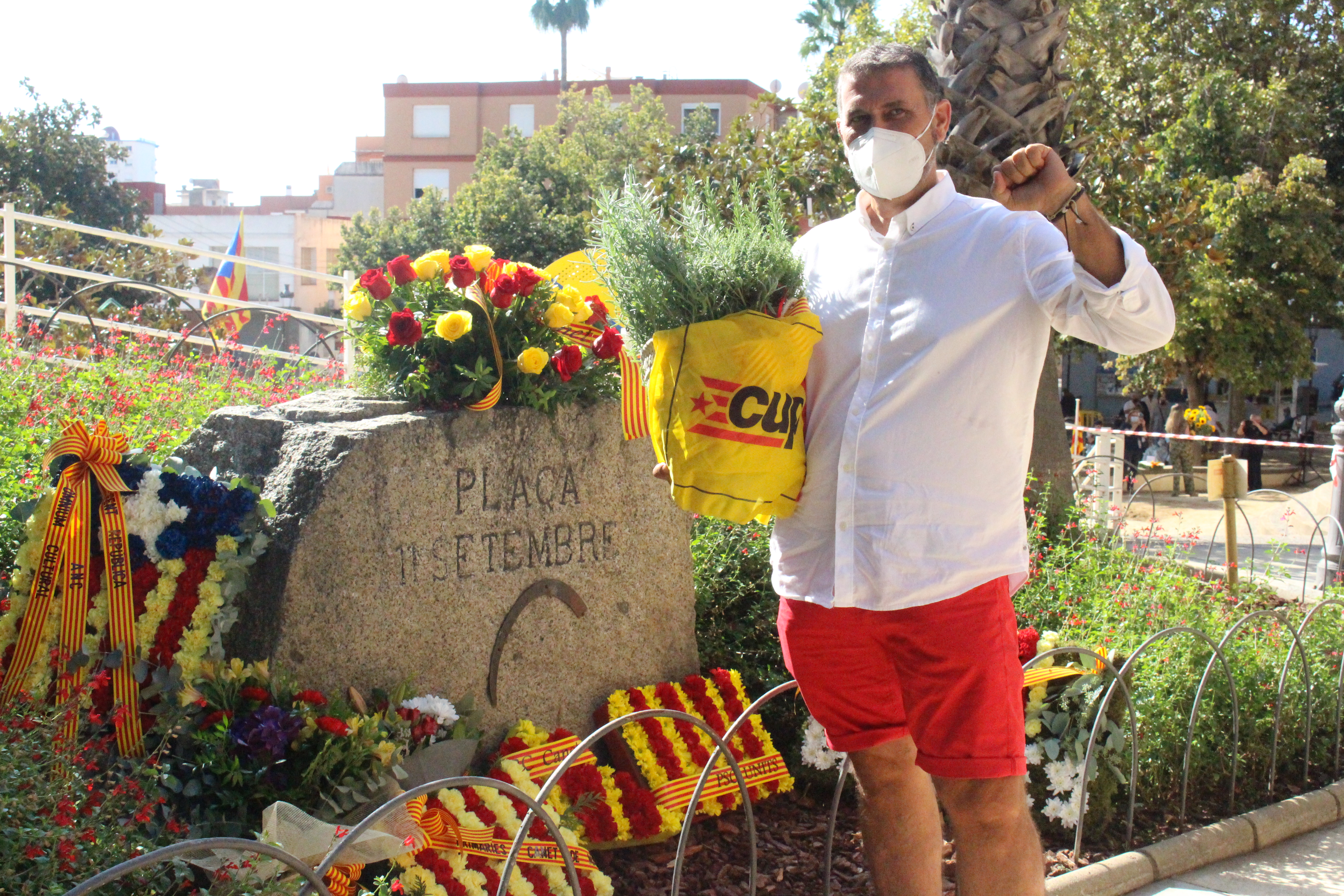 Acte institucional i ofrena floral amb motiu de la Diada Nacional de Catalunya 2021 - Foto 20102522