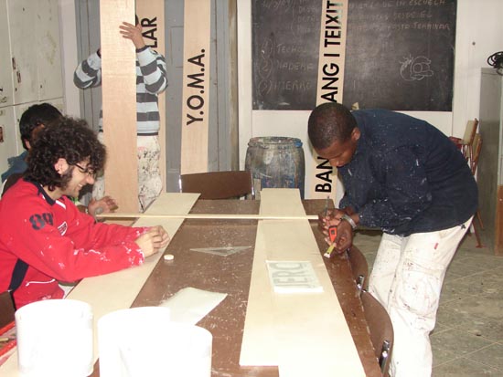 Preparant la Mostra d'Entitats