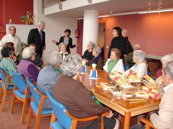 Visita institucional residncia Guillem Mas - Nadal 2009