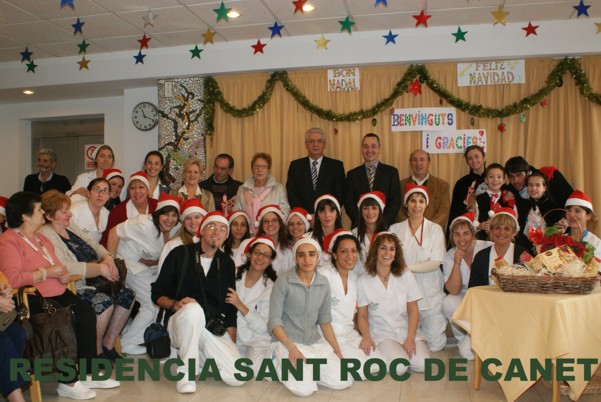 Visita institucional a la resid�ncia Sant Roc - Nadal 2009