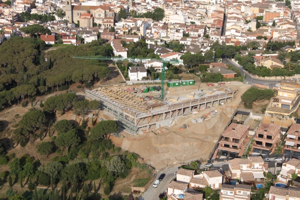 Vista aria de les obres