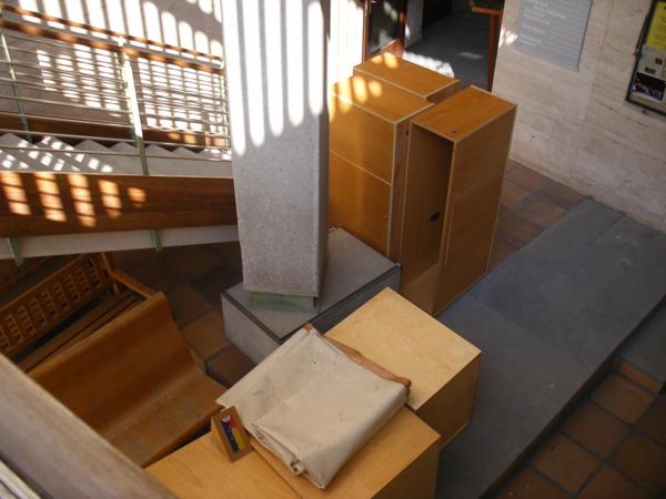 Obres a la biblioteca - setembre 2010