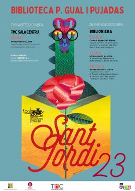 Cartell Sant Jordi 2023 - Biblioteca