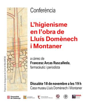 Cartell conferència Higienisme Domènech i Montaner
