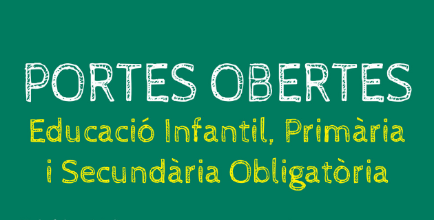 Pancarta Portes Obertes 2022