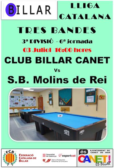 6a jornada lliga billar