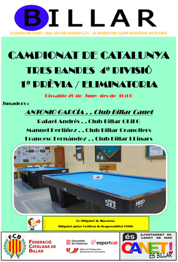 campionat billar 26 juny