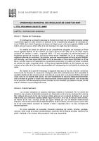 Ordenança de circulació - document enviat a Ple