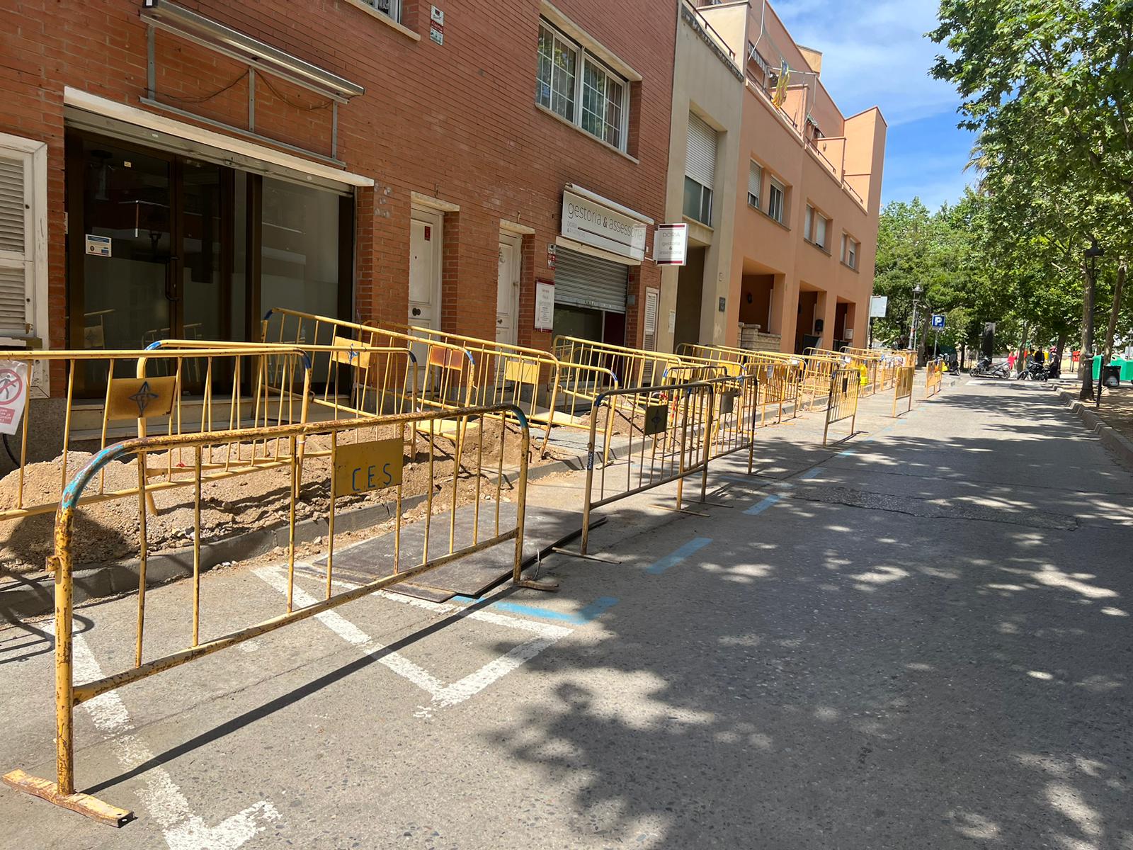 Obres avinguda General Moragues - maig 2023