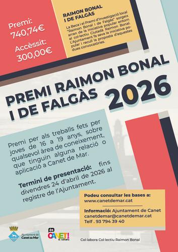 Cartell Premi Raimon Bonal 2026