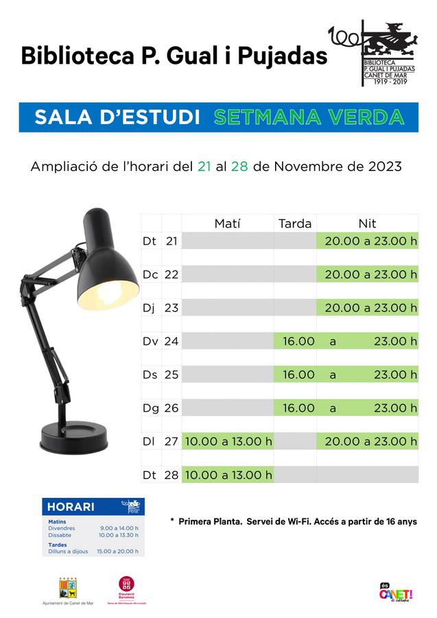 Cartell Setmana verda