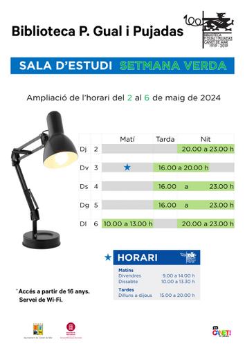 Sala d'estudi - maig 2024