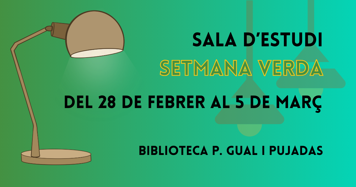 Sala d'estudi Setmana verda