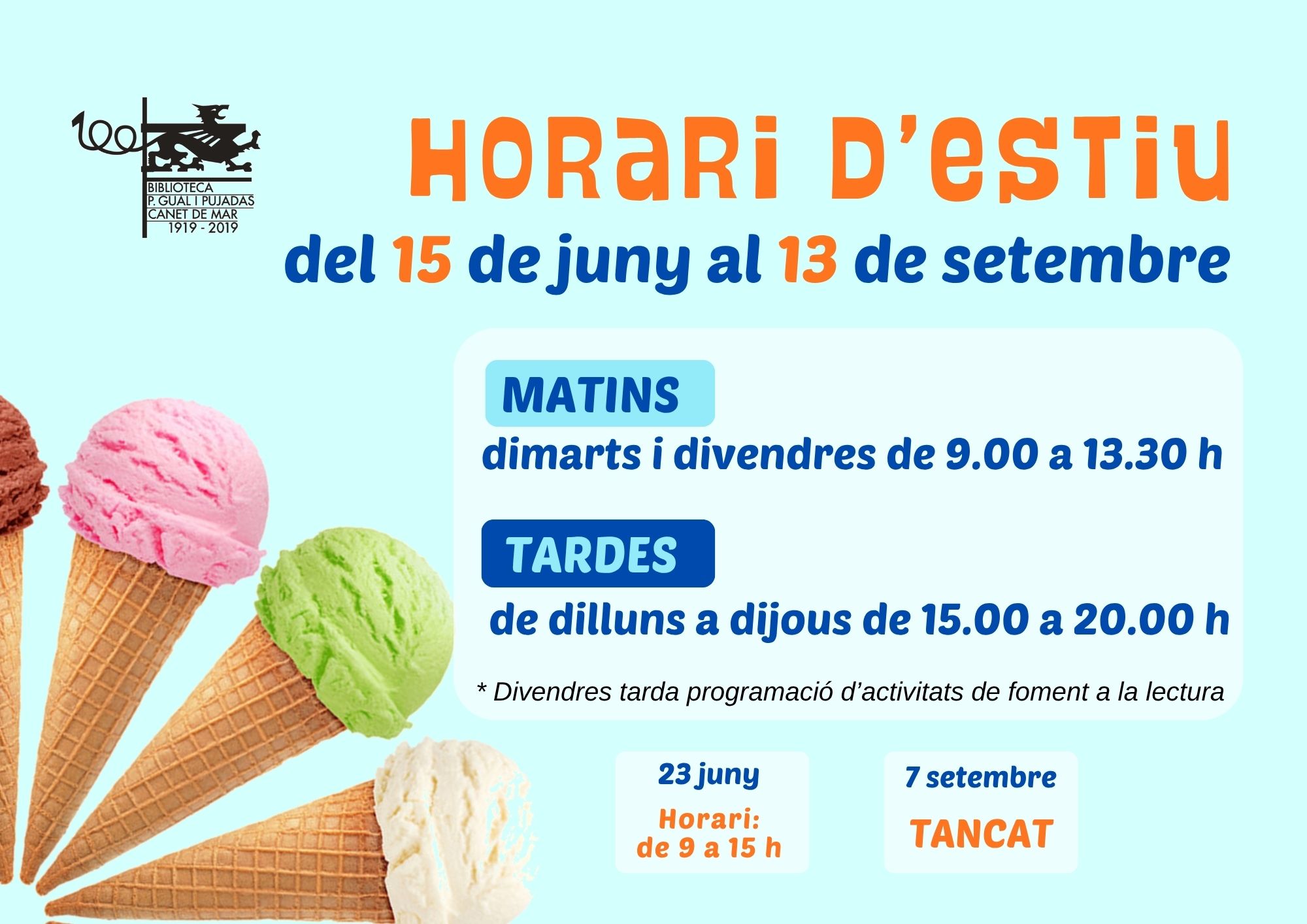 Horari estiu biblio 2
