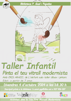 Pinta el teu vitrall modernista