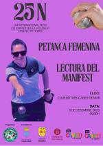Cartell Petanca femenina
