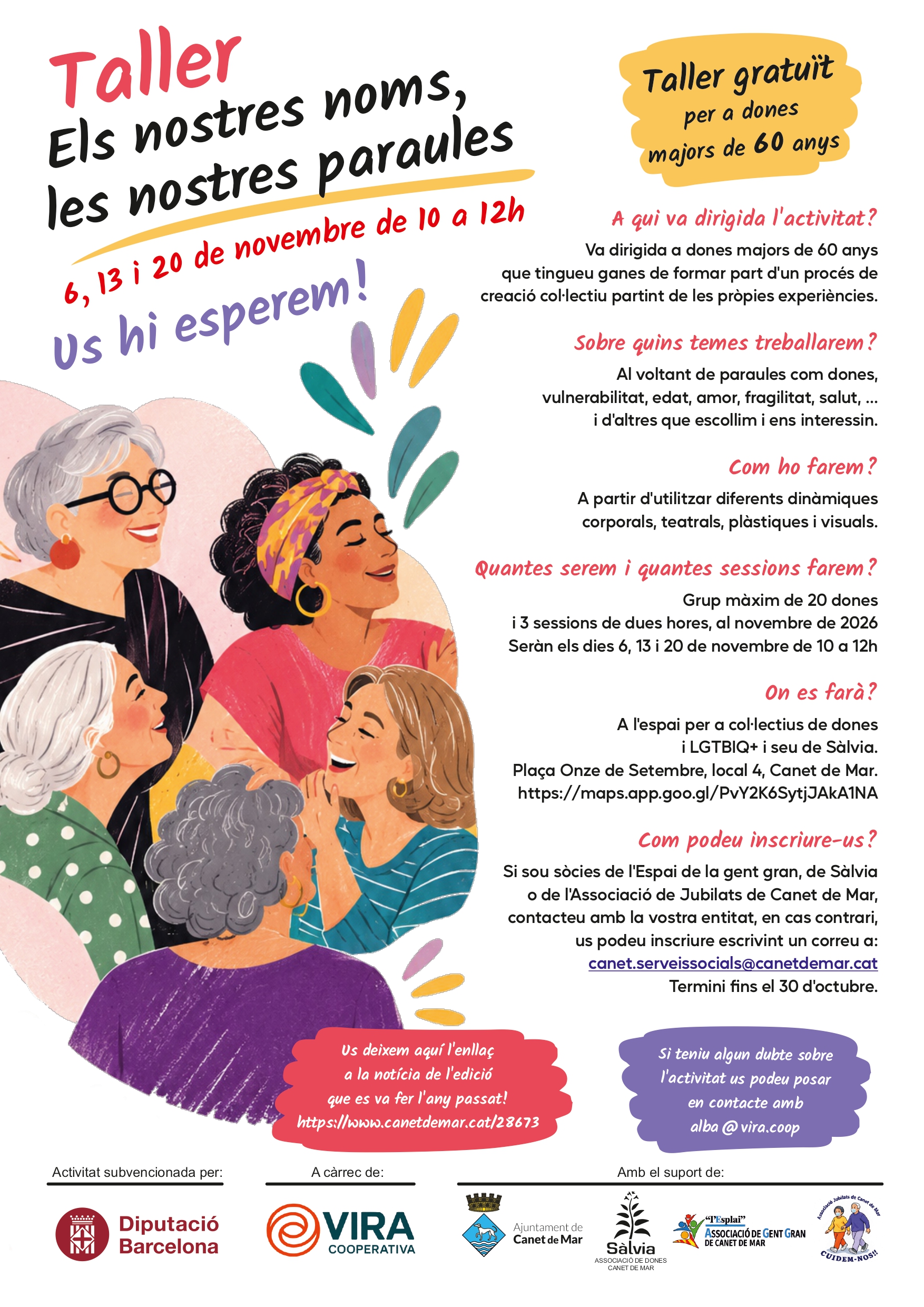 Cartell els nostres noms les nostres paraules