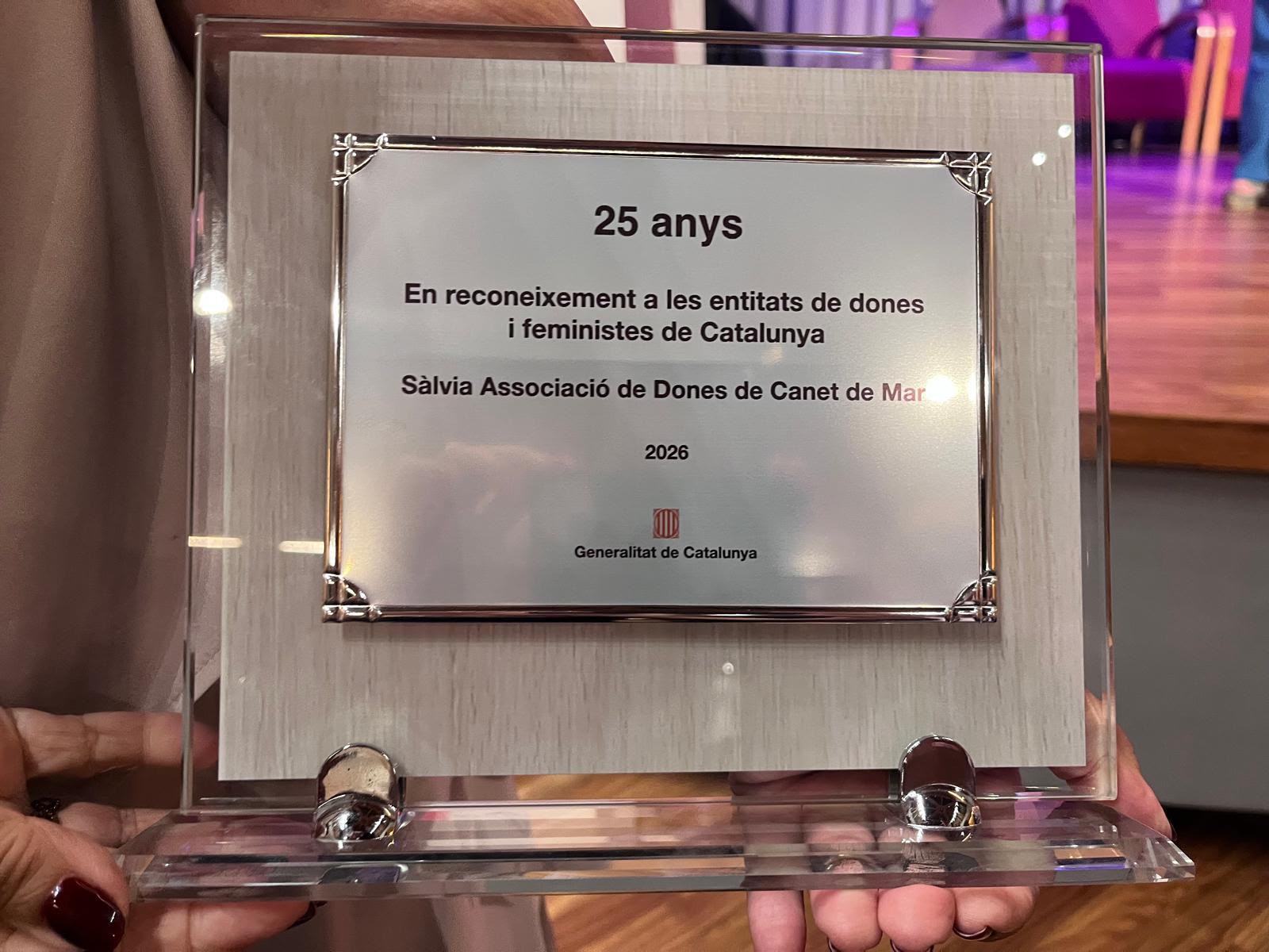 Salvia reconeixement 25 anys