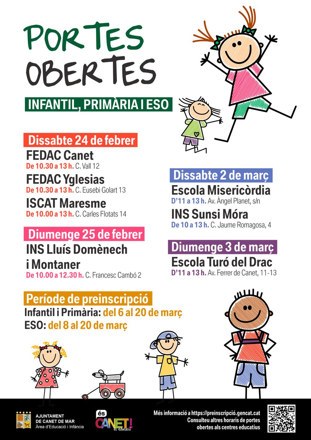 Cartell Portes Obertes Curs 24 25