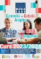 Cartell curs E Aduls 2023 - 24