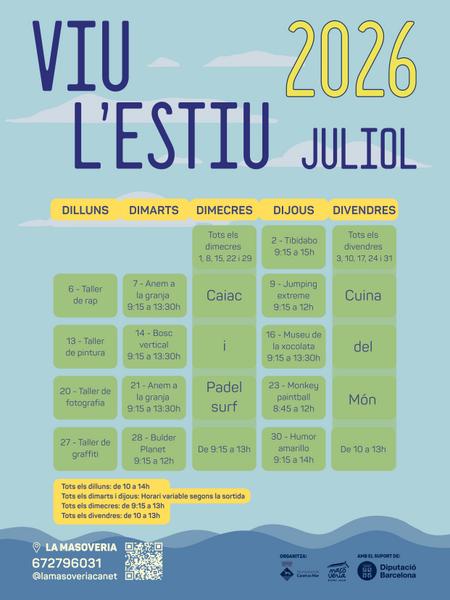 Viu l'estiu calendari