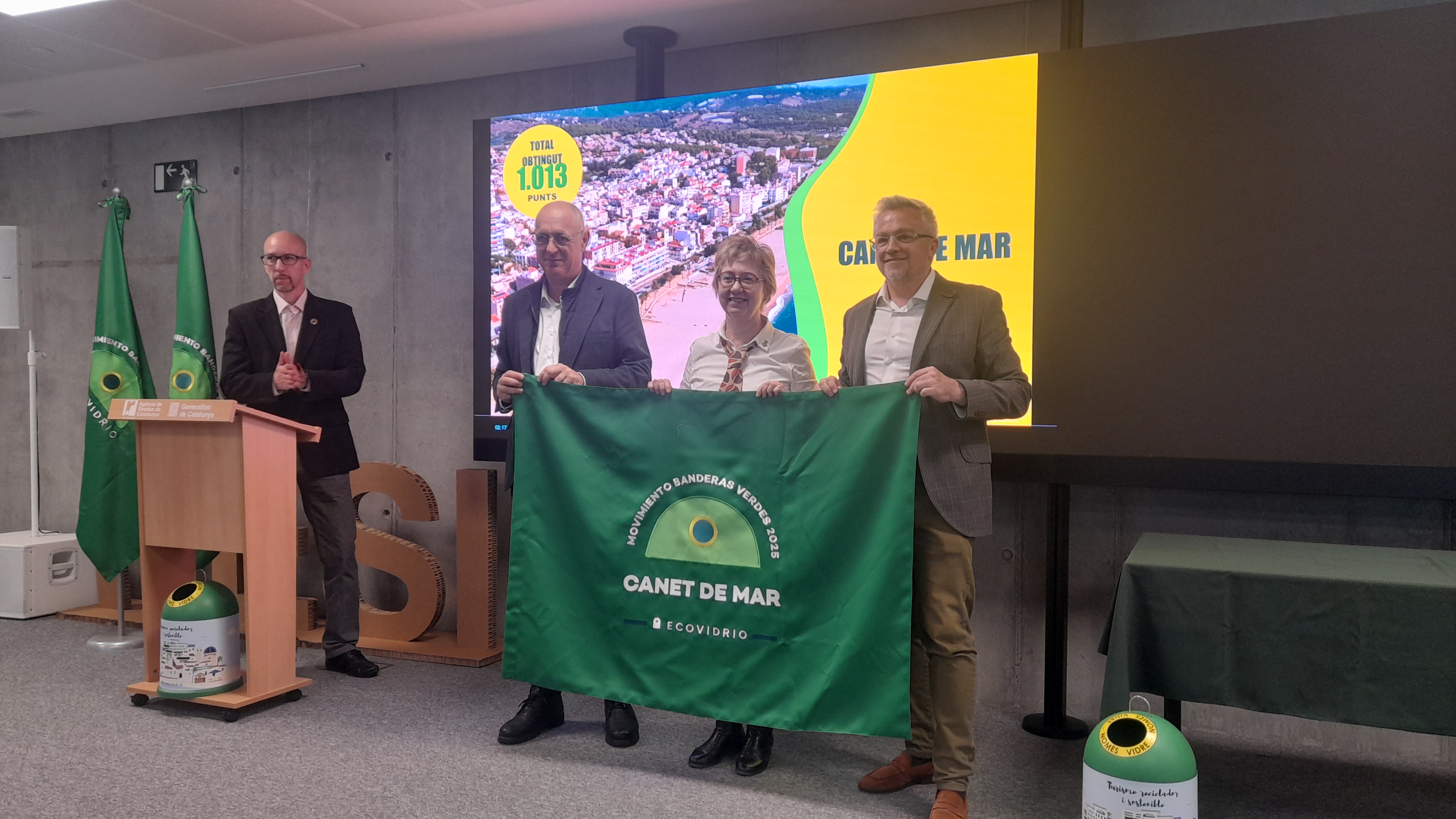 recollida bandera verda