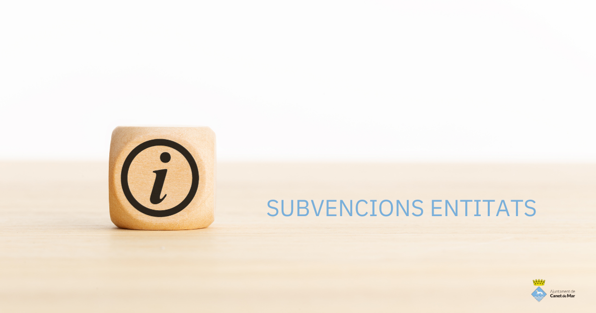 Subvencions entitats