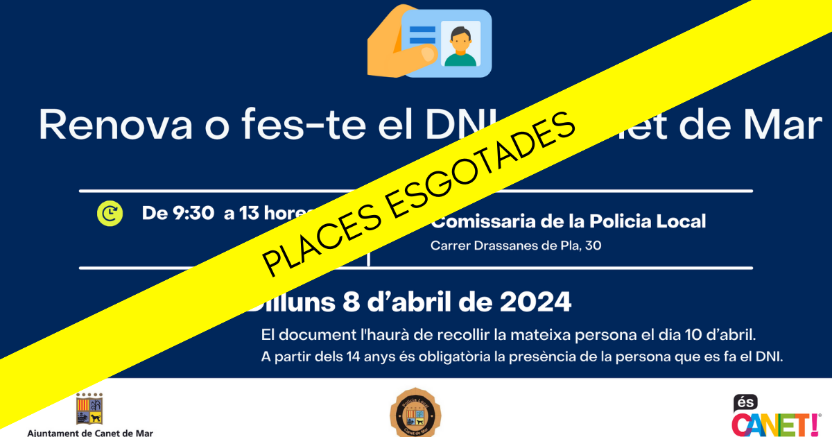 dni places esgotades