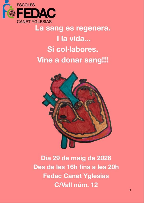 Donaci&oacute; de sang FEDAC Yglesias