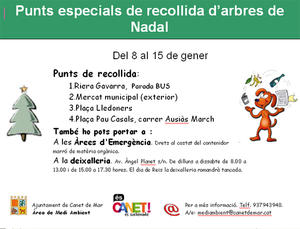 cartell recollida arbres nadal 2008