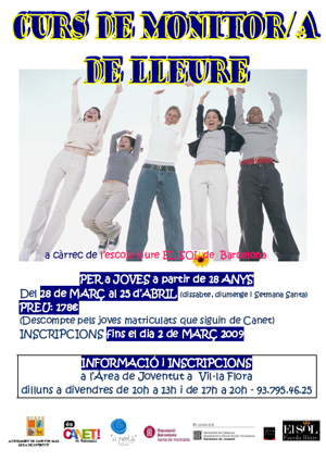 Cartell monitors lleure 2009