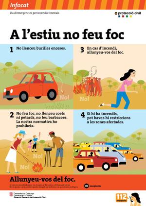 Cartell Pla prevenci&oacute; incendis 2011