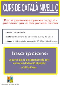 Cartell curs catal&agrave; nivell C 2011-12