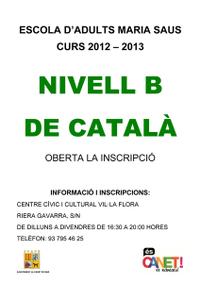 Cartell Català nivell B 2012