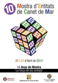 Cartell 10a Mostra d'Entitats 2012