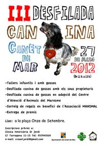 Cartell desfilada canina  2012