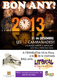 Cartell campanades cap d'any 2012