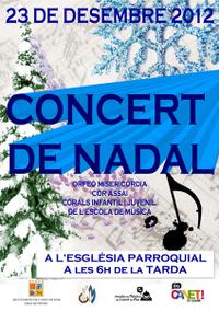 Cartell Concert de Nadal 2012