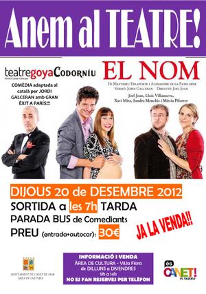 Teatre desembre - cartell El nom