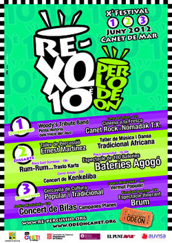 Cartell 10è festival Re-percussió per l'Odèon
